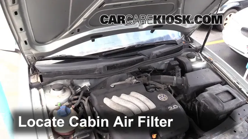2003 Volkswagen Golf GL 2.0L 4 Cyl. (4 Door) Air Filter (Cabin) Replace
